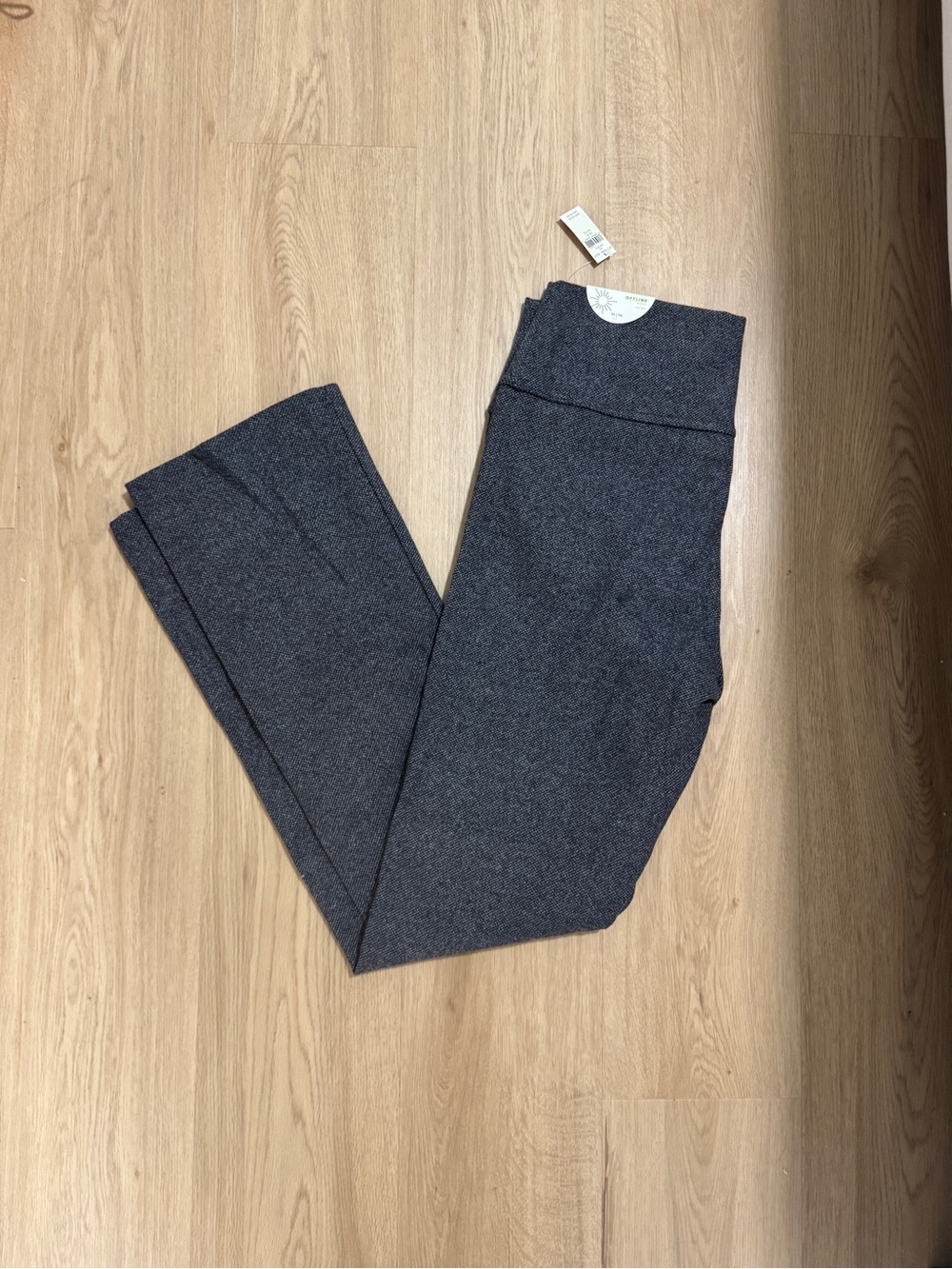 NWT OFFLINE By Aerie Jacquard Twill Mini Flare Legging size XL